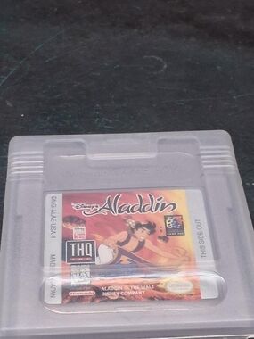 Vintage 90s Original Disney Aladdin Game Boy Cartridge  With Case